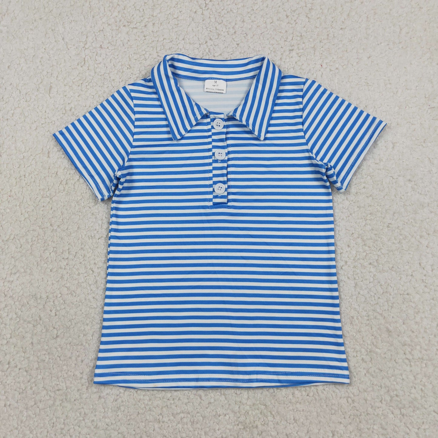 BT1834 stripe blue western  boy top 202607 RTS