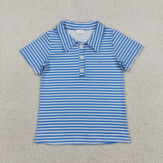 BT1834 stripe blue western  boy top 202607 RTS