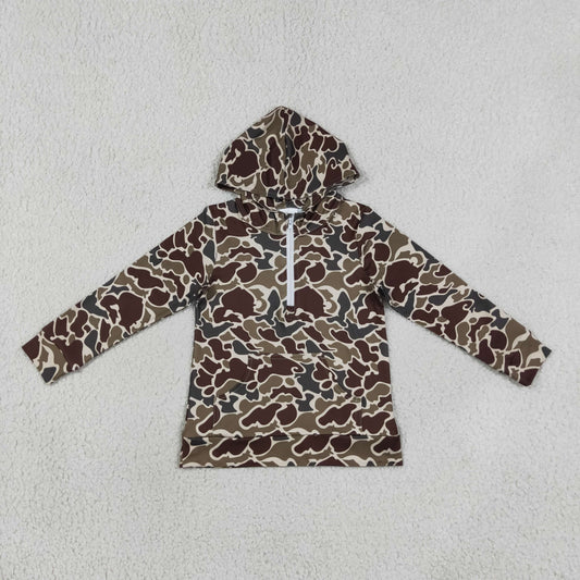 BT1854 western hunting hoodie boy long sleeve coat top 202608 RTS