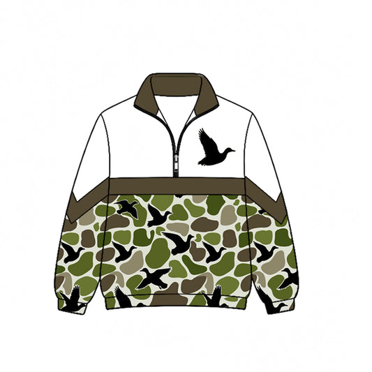 BT1857 duck camo hoodie  boy long sleeve coat top 202619 preorder