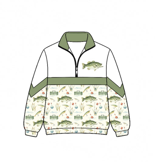 BT1862 fish camo hoodie  boy long sleeve coat top 202619 preorder