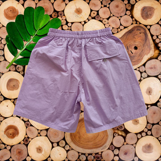 GLD0253 girl boys shorts cotton solid purple pocket preorder 20230617 preorder