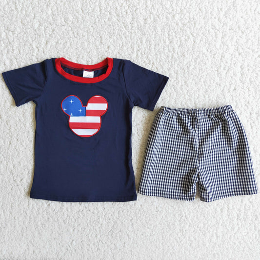 PROMOTION mouse D9-16 short sleeve shorts boy outfit 2023 RTS