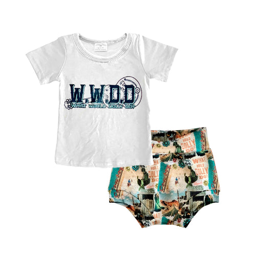 GBO0160 wwDD western short sleeve bummies girl outfit 20230516 preorder