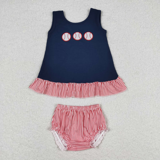 GBO0209  Embroidery western short sleeve baseball girl shorts bummies outfit 202405 RTS