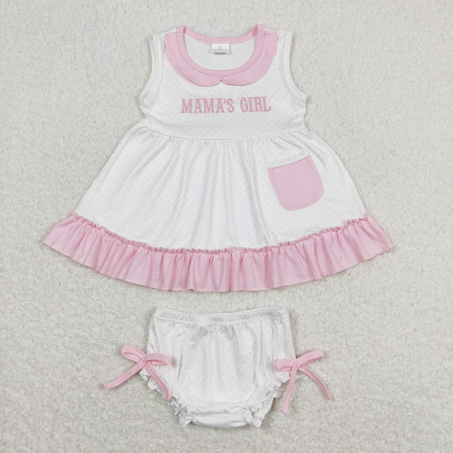 GBO0280  embroidery mama's girl shorts girl bummies outfit 202403 rts