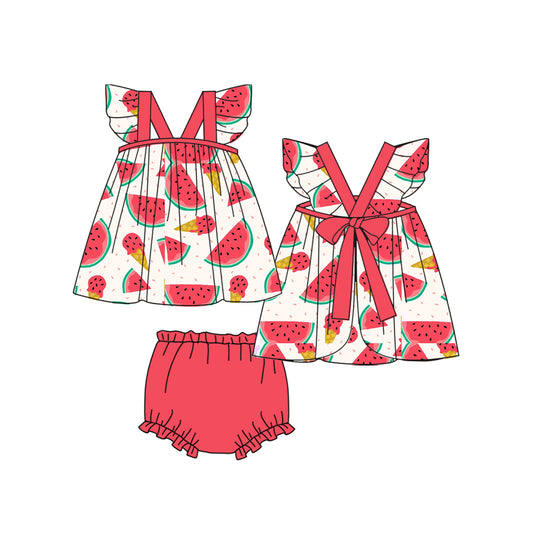 GBO0332 flower watermelon shorts girl summer outfit 202403 preorder