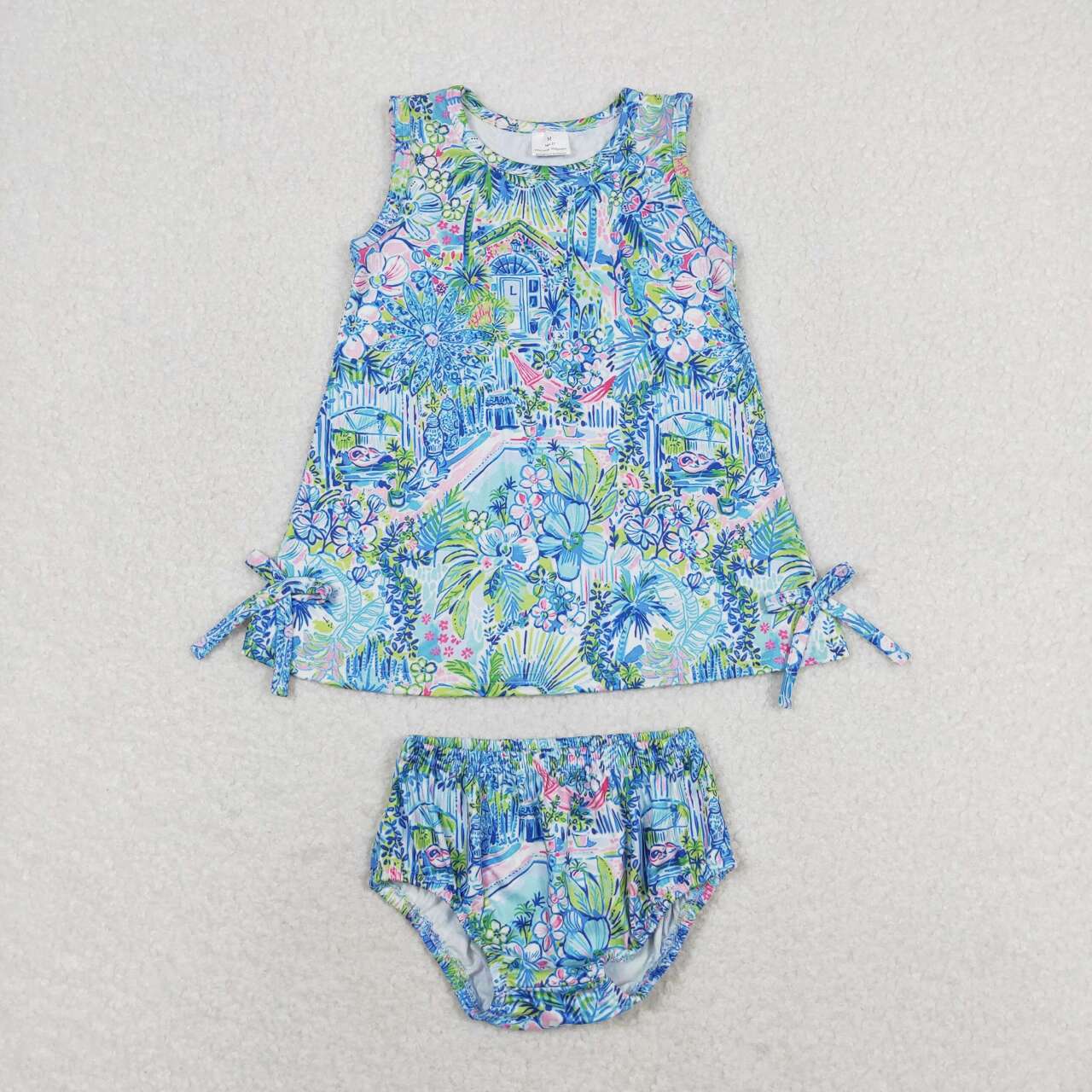 GBO0340 flower bummies shorts girl summer outfit 202405 rts