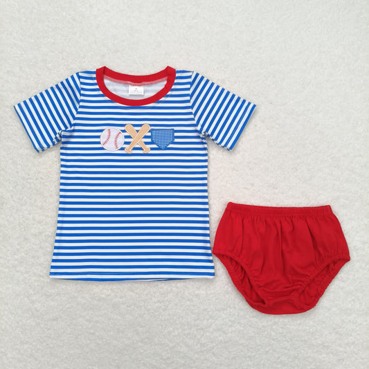 GBO0355 Embroidery baseball  shorts summer boy outfit 202404