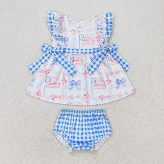 Blue Sibling  GBO0363 july 4th bummies girl outfit 202405 RTS