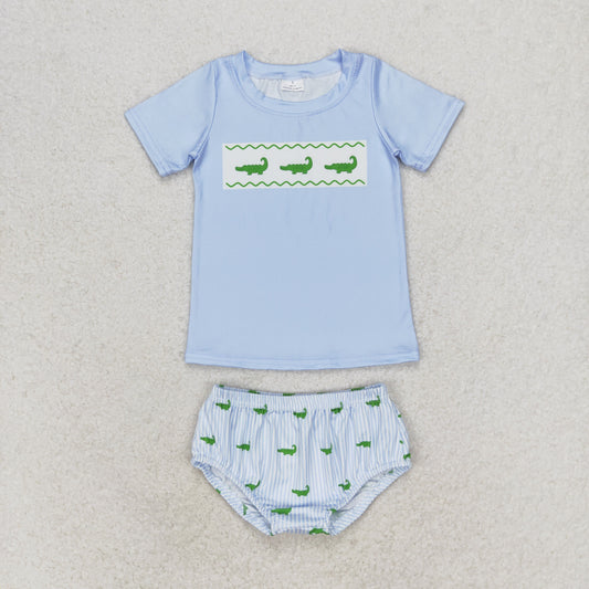 GBO0370 crocodile shorts boy summer outfit 202405 RTS