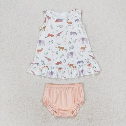 GBO0372  Animal shorts girl summer outfit 202405 rts