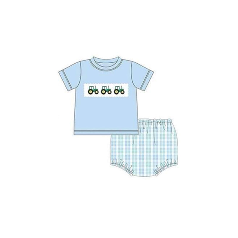 GBO0386 preorder tractor shorts summer boy outfit 202404