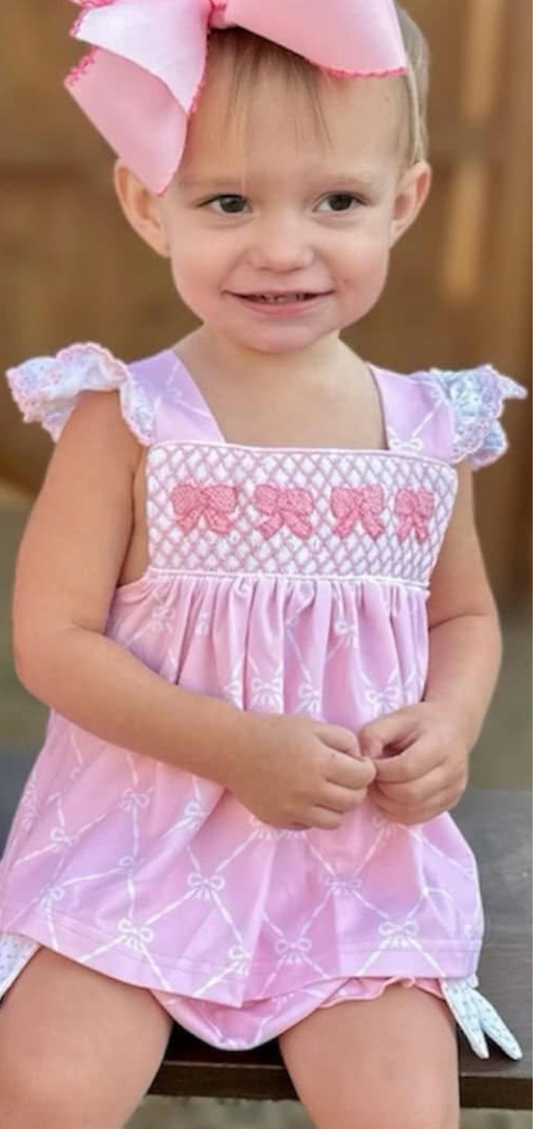 GBO0465 girl bow summer  outfit 202502 preorder
