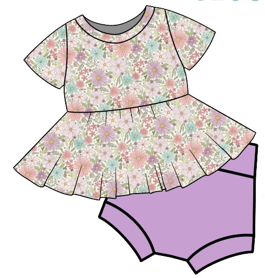 GBO0468  preorder flowers summer girl  bummies outfit 202502