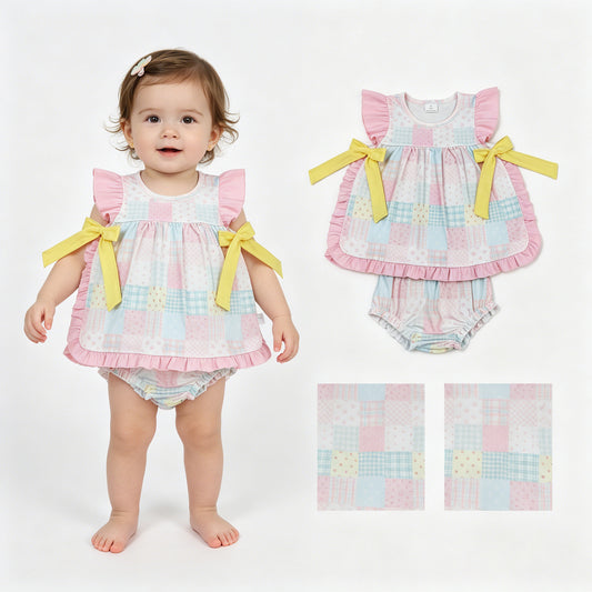 GBO0513 bow girl Bummie  202605  RTS