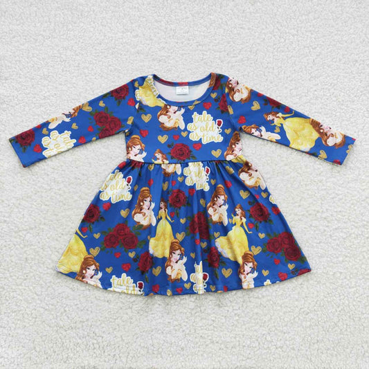 GLD0228 Princess long sleeve girl dress 20230821 RTS