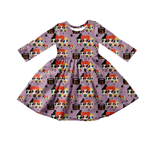 GLD0299 long sleeve lol big eyes cartoon girl dress preorder 20230706