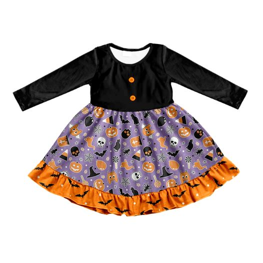 GLD0304 long sleeve halloween girl dress preorder 20230707