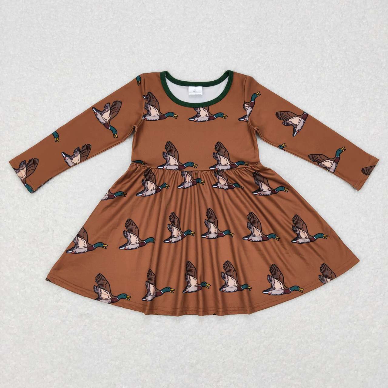 GLD0405 western duck long sleeve girl dress 202301030 RTS