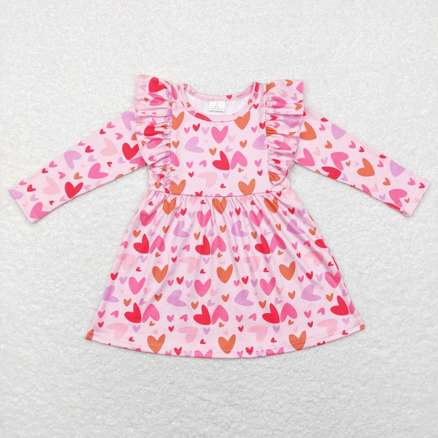 GLD0460 valentine love girl dress 202312 RTS