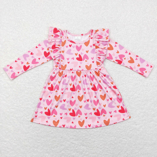 GLD0460 valentine love girl dress 202312 RTS