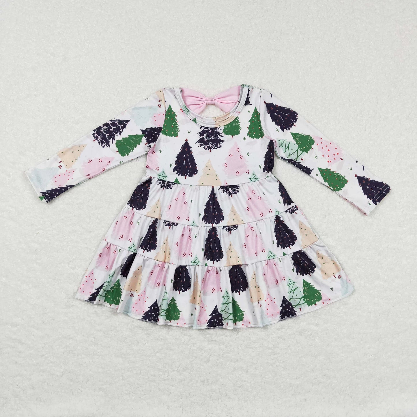 GLD0468 Christmas tree sleeve girl dress 20231106 RTS