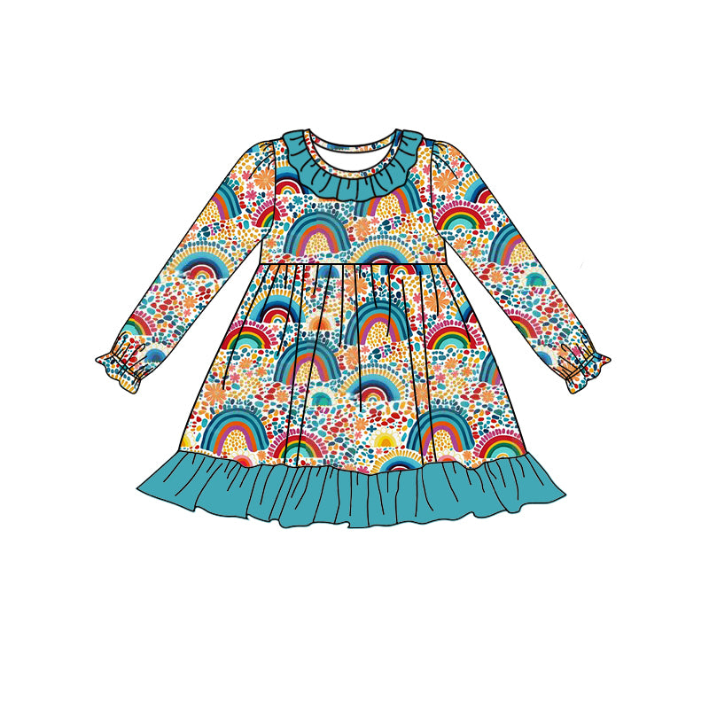 GLD0524 rainbow girl dress preorder 202405