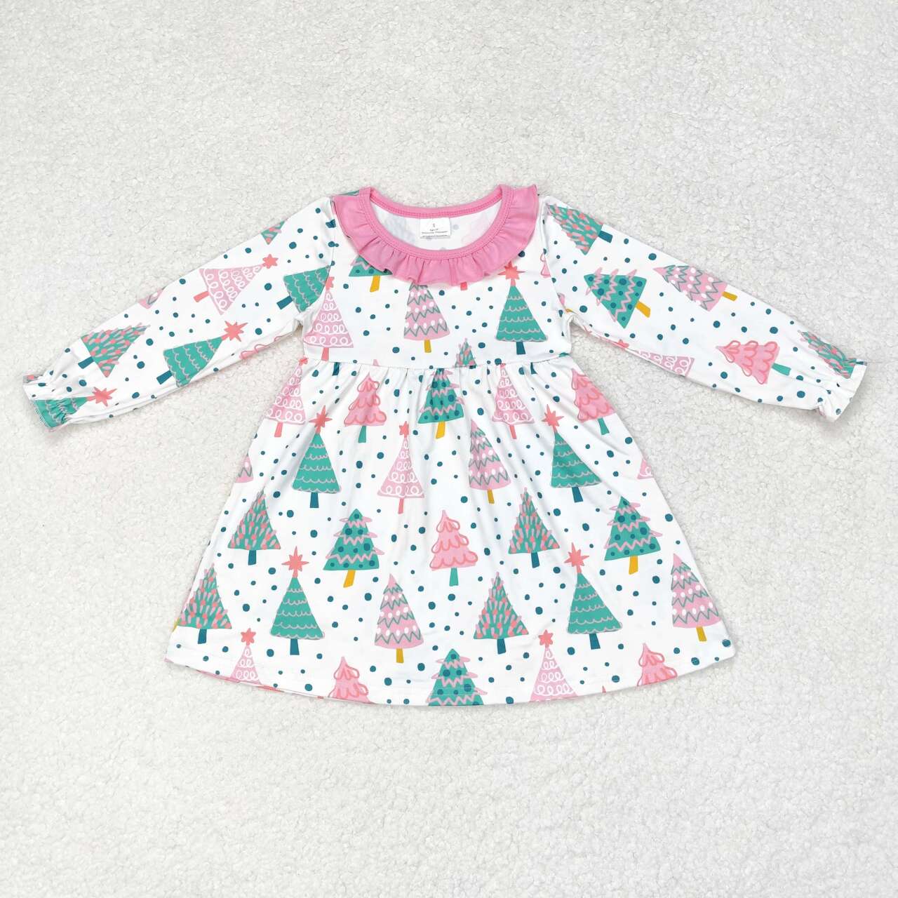 Christmas tree GLD0540 girl dress 202407 sibling