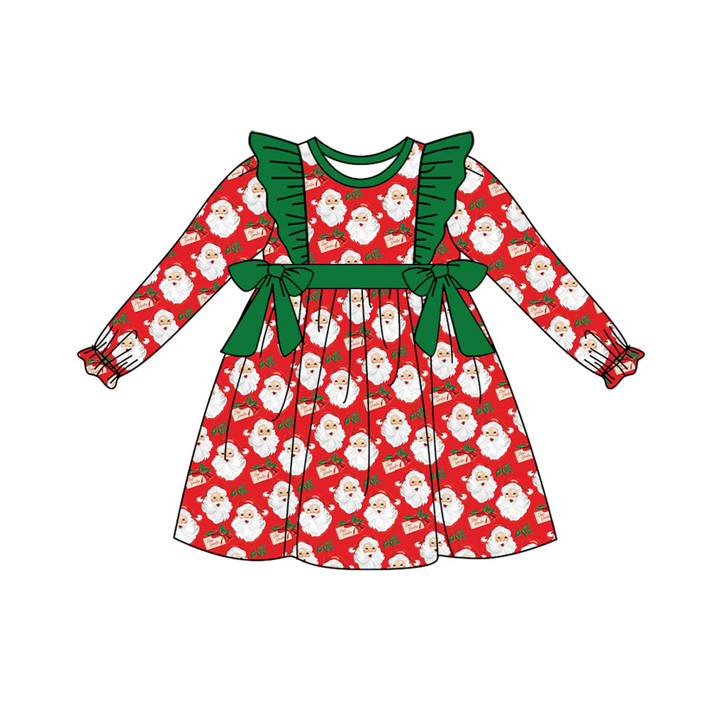 GLD0553 Christmas santa girl dress preorder 202405