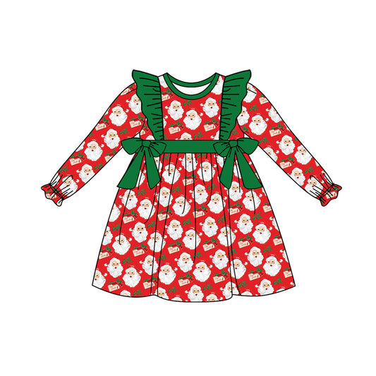 GLD0553 Christmas santa girl dress preorder 202405