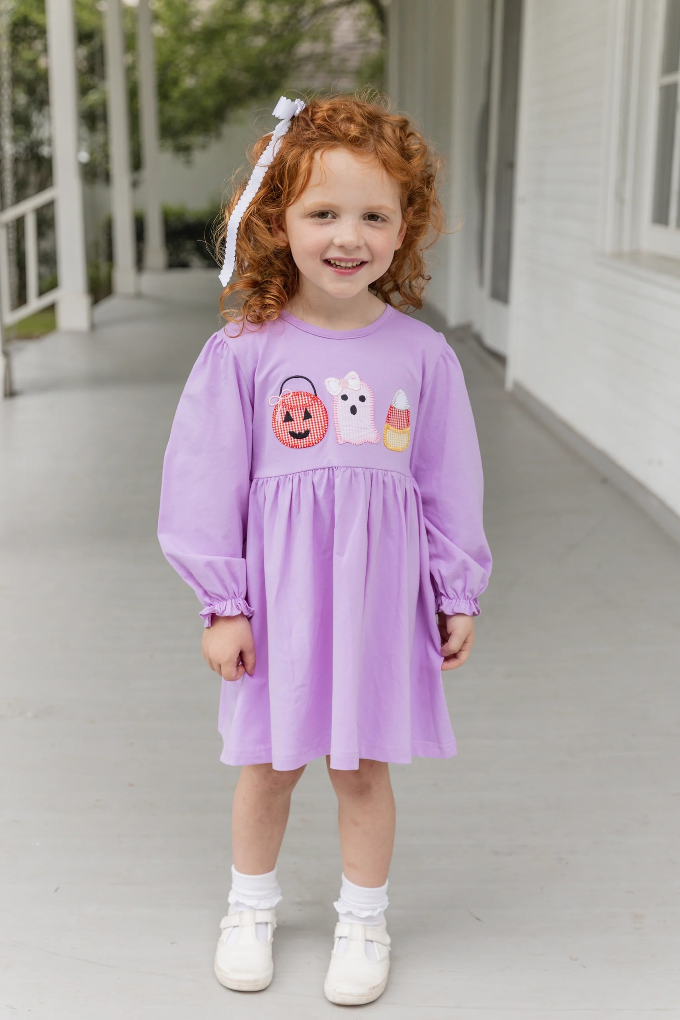 GLD0575 Embroidery Halloween dress 202407 RTS