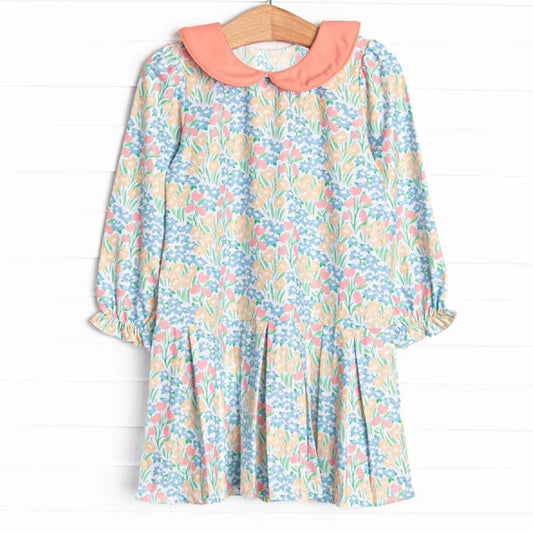 flower sibling  GLD0803  girl dress preorder 202408