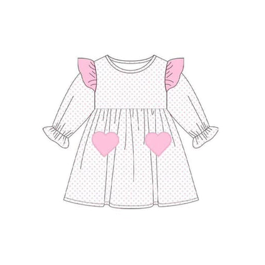 pink love sibling GLD0845 sibling girl dress preorder 202408