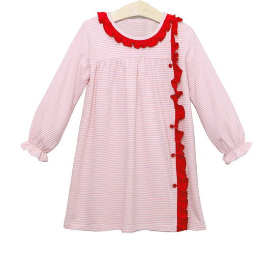 GLD0851 Christmas sibling girl dress preorder 202408