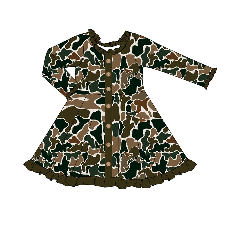 GLD0913 camo sibling girl dress preorder 202409