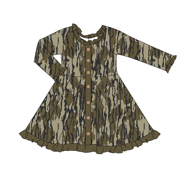 GLD0914 camo sibling girl dress preorder 202409