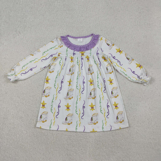 GLD0947  western Mardi Gras girl dress  202509  RTS