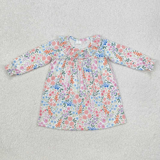 GLD0982 flowers western  girl dress sibling 202412 RTS