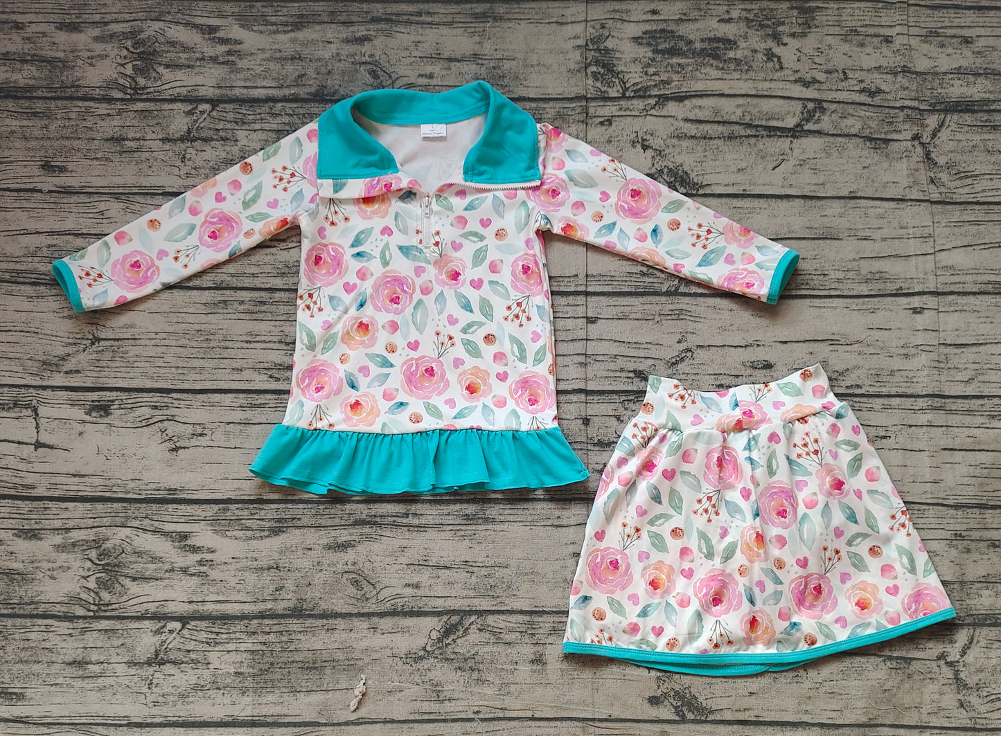 GLD1009 flower ruffle shorts skrit girl summer outfit 202501 preorder