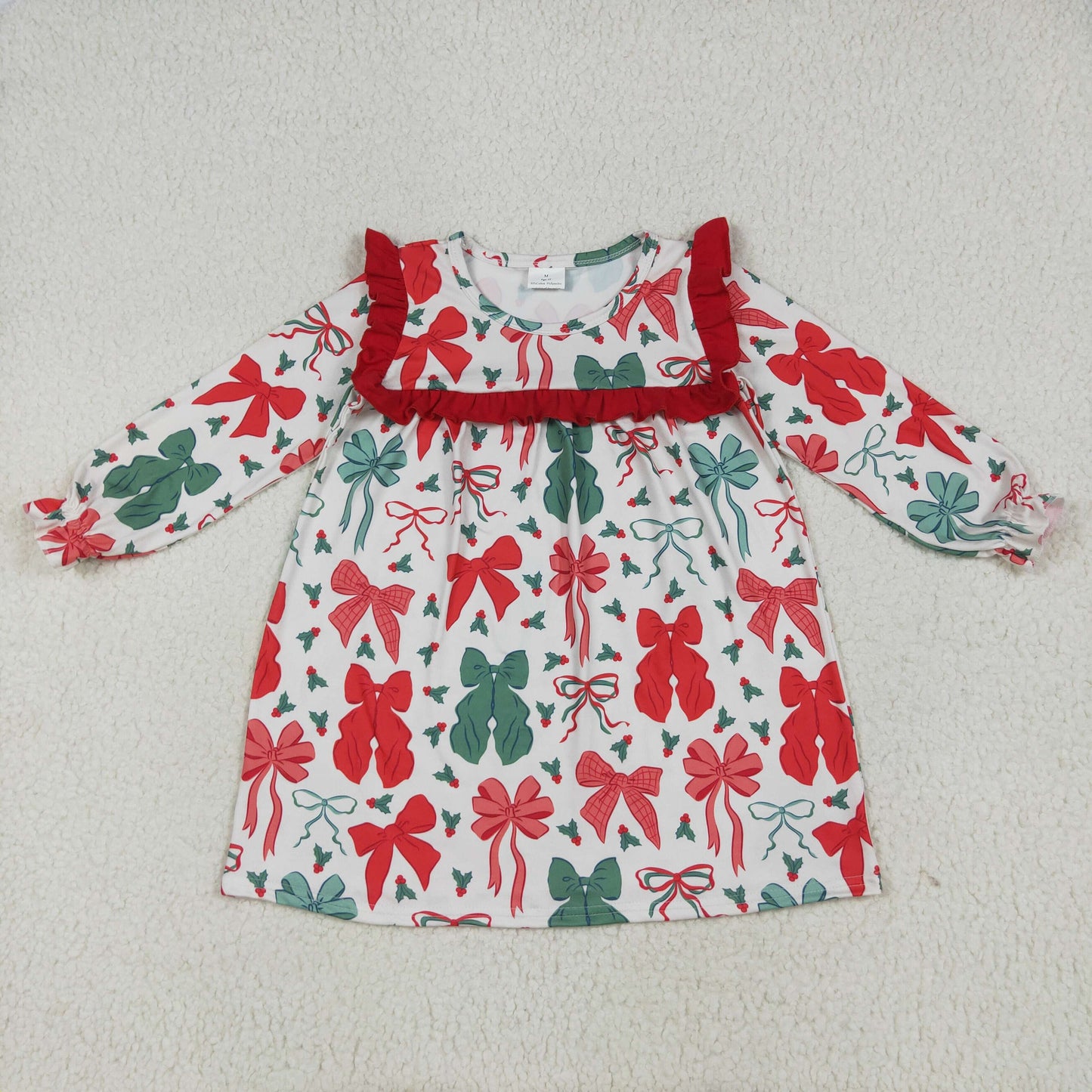 GLD1046 Christmas girl  dress 202507 RTS