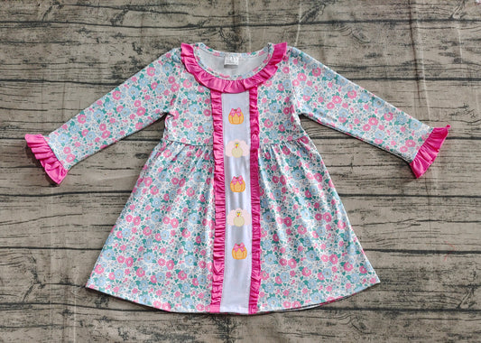 GLD1053 Embroidery pumpkin girl  dress 202505 preorder