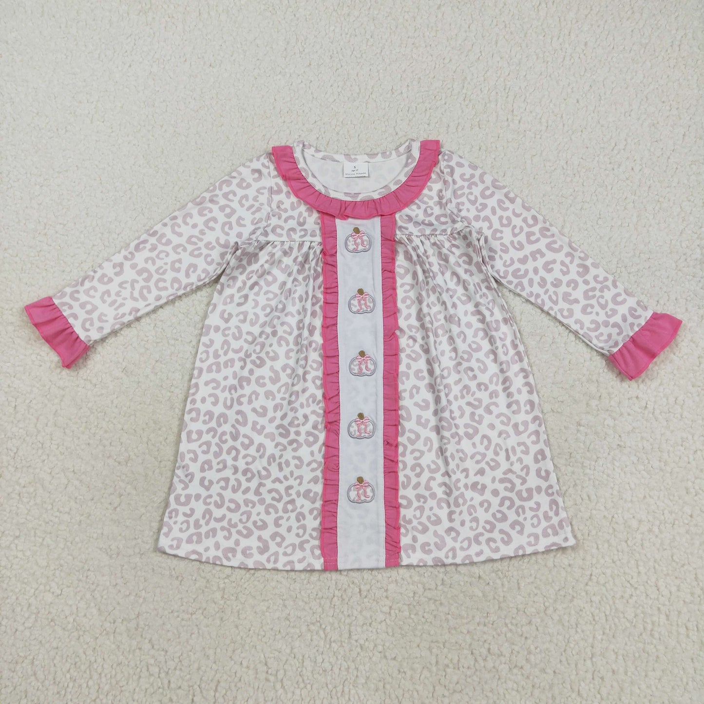 GLD1054 Halloween embroidery girl  dress 202508 RTS