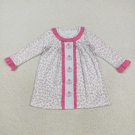 GLD1054 Halloween embroidery girl  dress 202508 RTS