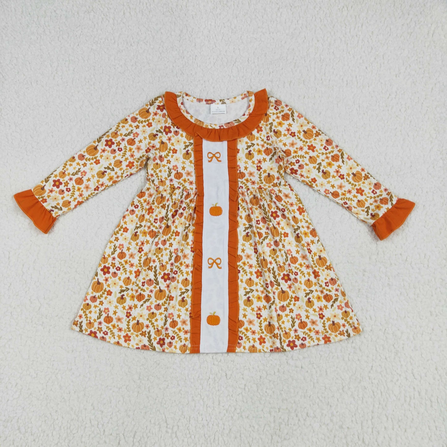 GLD1058 Halloween embroidery girl  dress 202507 RTS