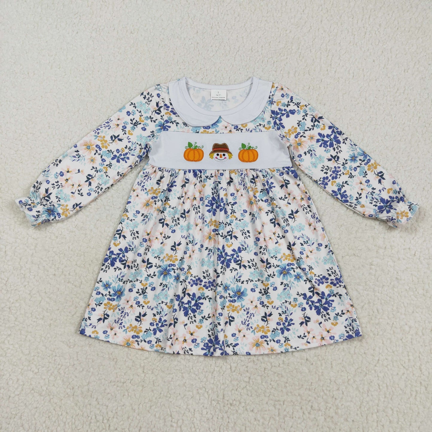 GLD1071 Halloween embroidery girl  dress 202508 RTS