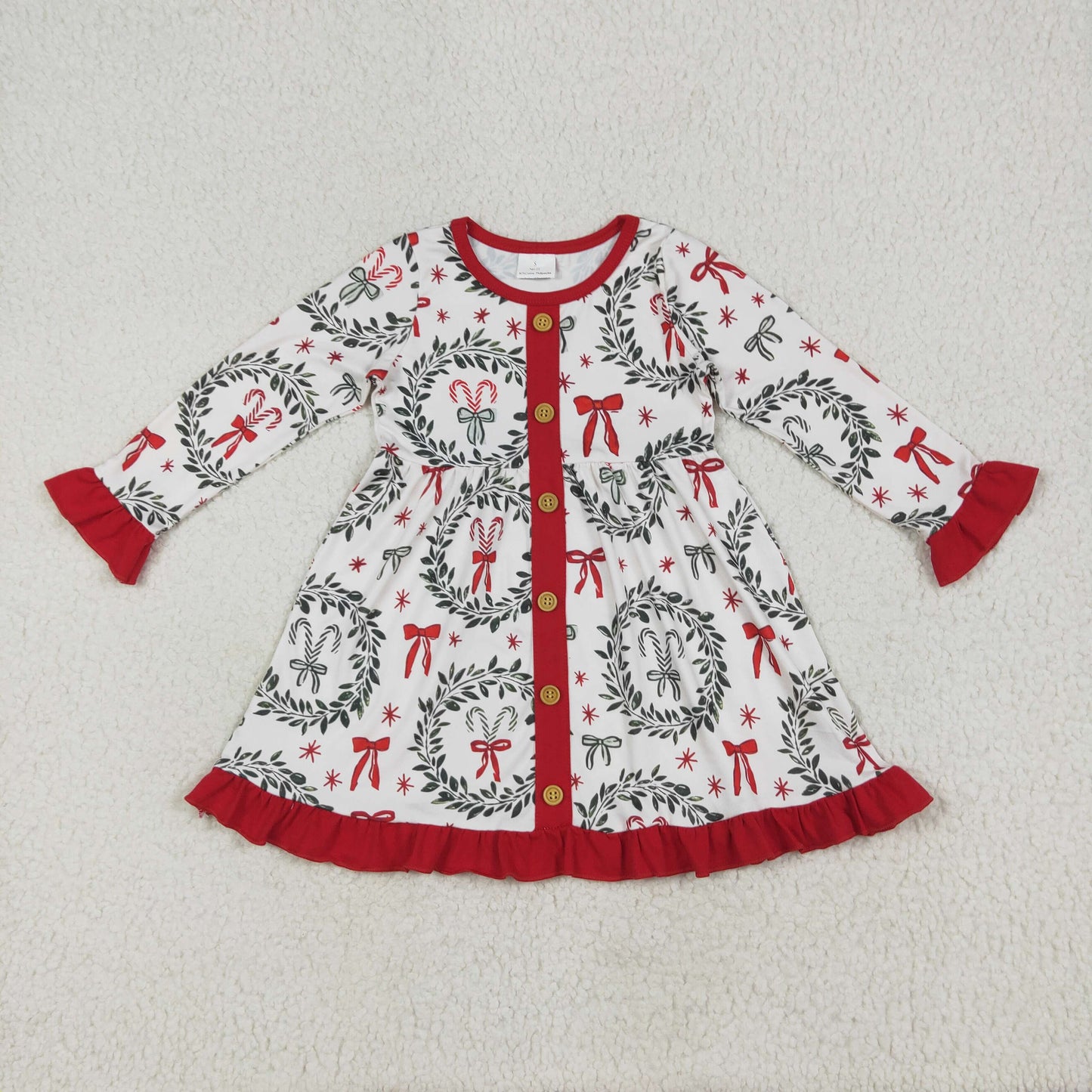 GLD1082 Christmas girl  dress 202507 RTS