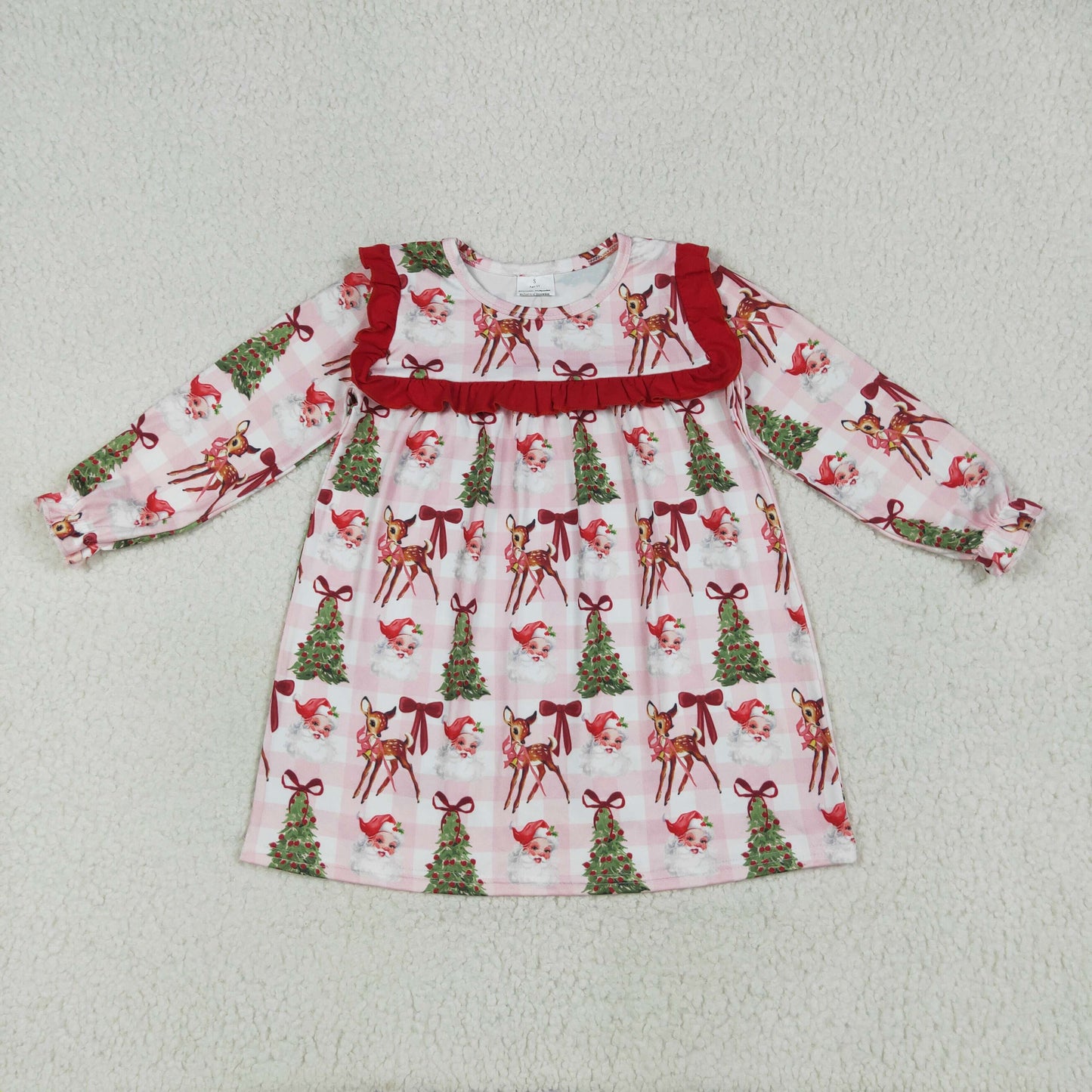 GLD1092 Christmas girl  dress 202507 RTS