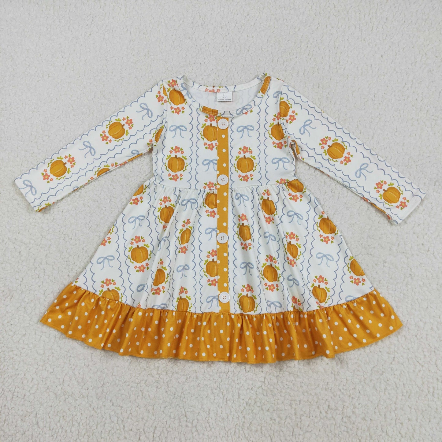 GLD1111 pumpkin girl summer dress 202508 RTS