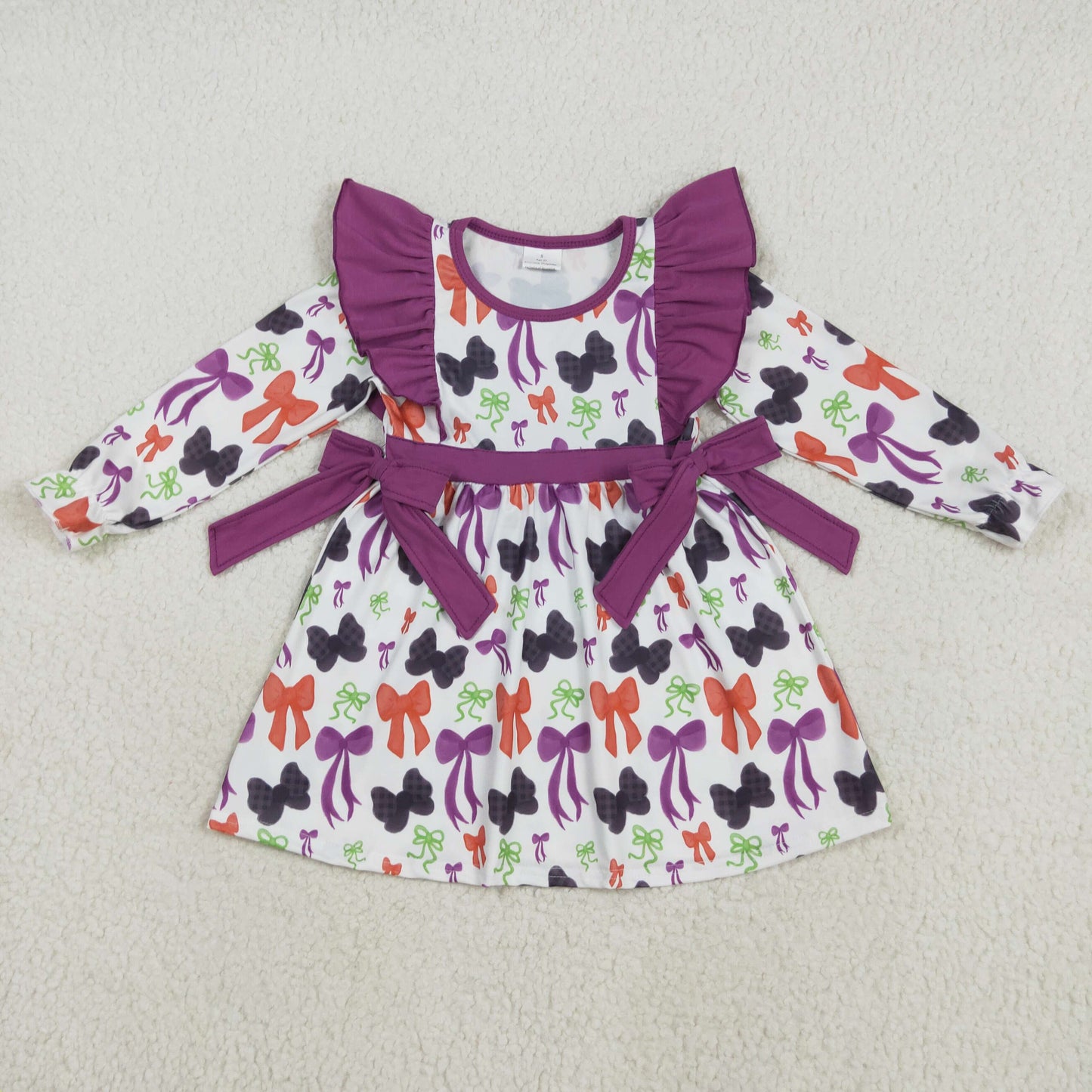 GLD1113  bow girl summer dress 202508 RTS